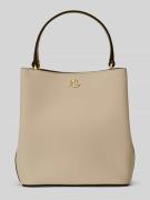 Lauren Ralph Lauren Henkeltasche aus reinem Leder in Beige, Größe 1