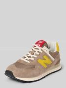 New Balance Sneaker aus Leder-Textil-Mix Modell '574' in Hellbraun, Gr...