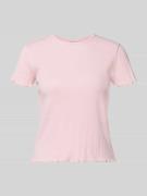 JAKE*S STUDIO WOMAN T-Shirt mit Muschelsaum in Pink, Größe L