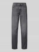 Emporio Armani Straight Leg Jeans im 5-Pocket-Design in Mittelgrau Mel...