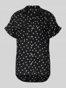 Vero Moda Comfort Fit Bluse aus reiner Viskose Modell 'BUMPY' in Black...