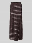 Neo Noir Maxirock aus Satin im Allover-Look Modell 'VISO DOT' in Mitte...