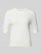 s.Oliver RED LABEL Slim Fit T-Shirt aus Viskose-Mix in Weiss, Größe 34