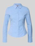 REVIEW Hemdbluse mit Knopfleiste in Bleu, Größe L