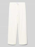 DANAMADE Stoffhose mit Gesäßtaschen in Ecru, Größe 134