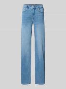 REVIEW Straight Jeans mit mittelhohem Bund in Hellblau, Größe 24