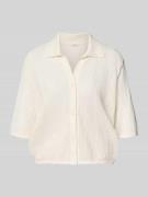 Mustang Regular Fit Hemdbluse in Lochmuster Modell 'Alva' in Offwhite,...