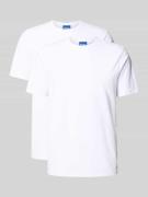 Hugo Blue Regular Fit T-Shirt-Set aus Baumwoll-Mix Modell 'NAOLO' im 2...