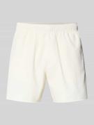 HUGO Regular Fit Badeshorts mit Label-Prägung Modell 'TONAL' in Weiss,...