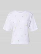 Jake*s Casual T-Shirt mit 1/2-Arm in Weiss, Größe L