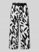 Christian Berg Woman Culotte aus Leinen-Baumwoll-Mix mit Gürtel in Bla...