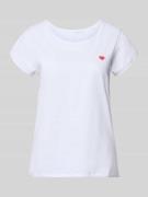 Christian Berg Woman T-Shirt mit Stitching und Rundhalsausschnitt in W...