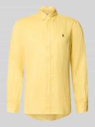 Polo Ralph Lauren Regular Fit Freizeithemd aus reinem Leinen in GELB, ...