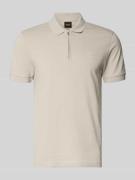 BOSS Orange Slim Fit Poloshirt aus Baumwoll-Mix Modell 'PASSERZIP' in ...