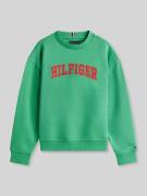 Tommy Hilfiger Kids Regular Fit Sweatshirt aus Baumwoll-Mix in Gruen, ...