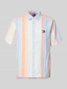 Tommy Jeans Relaxed Fit Freizeithemd aus reiner Baumwolle in Orange, G...