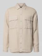 BOSS Orange Relaxed Fit Freizeithemd aus reinem Leinen Modell 'LOCKY' ...