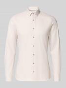 OLYMP No. Six Super Slim Fit Business-Hemd Modern Kent Uni Twill in Sa...
