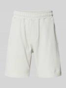 Pegador Shorts mit Logo-Stitching und elastischem Bund in Hellgrau, Gr...
