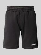 Pegador Shorts mit elastischem Bund und Logo-Stitching in Black, Größe...