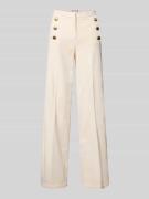 SEDUCTIVE Wide Leg Hose mit Bügelfalten Modell 'Bridget' in Beige, Grö...