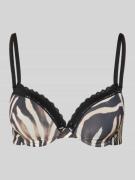 HUGO BH mit Push Up Modell 'UNIQUE' in Black, Größe 75B