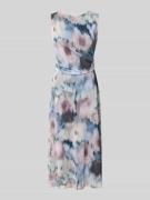 Swing Regular Fit Midikleid mit Raffungen in Bleu, Größe 36