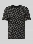 JOOP! Collection T-Shirt mit Logo-Muster und Rundhalsausschnitt in Bla...