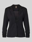 Soyaconcept Blazer mit Raffungen Modell 'Siham' in BLACK, Größe L