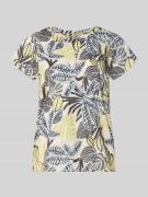 Soyaconcept Relaxed Fit T-Shirt mit floralem Allover-Print in Hellblau...