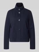 WHITE LABEL Regular Fit Jacke mit Stehkragen in Marine, Größe 34