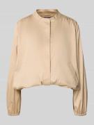 WHITE LABEL Jacke mit verdeckter Knopfleiste in Beige, Größe 38