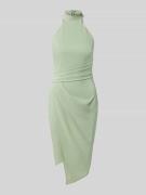 Lipsy Slim Fit Kleid mit Stehkragen in Mint, Größe 42