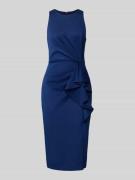 Adrianna Papell Cocktailkleid mit Rundhalsausschnitt und Volants in Ma...