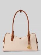 Lauren Ralph Lauren Henkeltasche aus reiner Baumwolle mit Leder-Besatz...