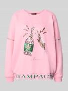 miss goodlife Sweatshirt mit Statement-Stitching und Paillettenbesatz ...