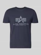 Alpha Industries T-Shirt mit Label-Detail Modell 'BASIC' in Marine, Gr...