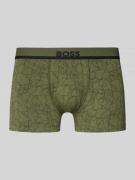 BOSS Regular Fit Trunks aus Baumwoll-Mix Modell 'TRUNK 365' in Oliv, G...