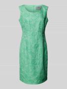 WHITE LABEL Knielanges Etuikleid aus reinem Leinen in Mint, Größe 36