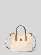 Tommy Hilfiger Henkeltasche mit Weboptik in Ecru, Größe 1