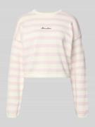 Guess Jeans Boxy Fit Strickpullover mit Streifenmuster und Label-Stitc...