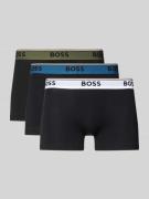 BOSS Trunks aus Baumwoll-Mix im 3er-Pack Modell 'TRUNK 3P POWER' in Bl...
