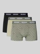 HUGO Slim Fit Trunks aus Baumwoll-Mix im 3er-Pack Modell 'TRUNK TRPLET...