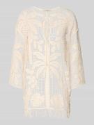 Banana Moon Cardigan aus Häkelspitze Modell 'GALIA ALICANTE' in Offwhi...