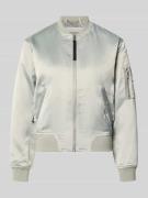 khujo Regular Fit Bomberjacke mit Stehkragen Modell 'Beth' in Hellgrue...