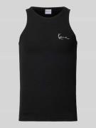 KARL KANI Tanktop mit Label-Stitching in Black, Größe L