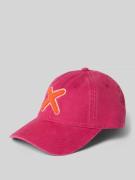 Unio Base Cap mit Allover-Logo-Print Modell 'Kobe' in Pink, Größe 1