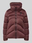 Blauer USA Steppjacke mit Zweiwege-Reißverschluss in Bordeaux, Größe M