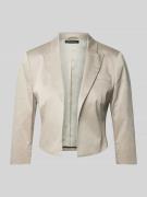 Betty Barclay Blazer in unifarbenem Design in Sand, Größe 48