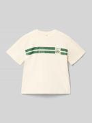 s.Oliver RED LABEL Regular Fit T-Shirt aus reiner Baumwolle in Ecru, G...